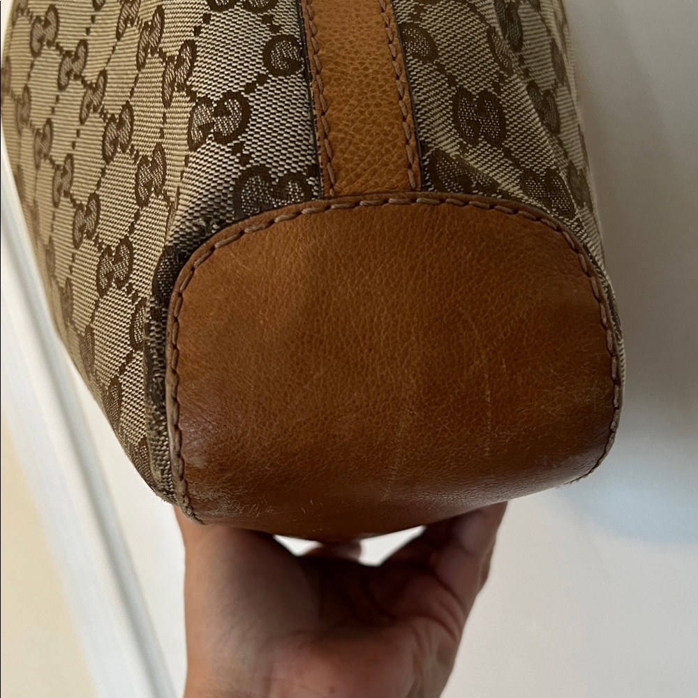 Gucci Beige Brown Monogram Hobo Bag - Picture 5 of 16